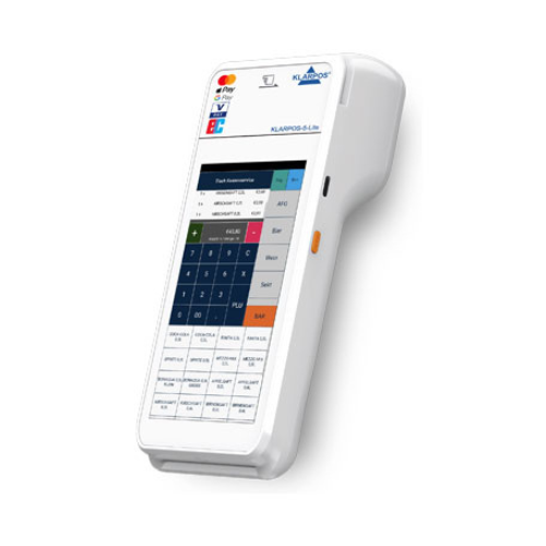 Komplettpaket KLARPOS5 Lite Mobile Kasse Foodtruck & Dienstleister mit eingebautem Drucker, TSE & 12 Monate Softwarepaket