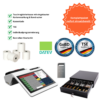 Schlüsselfertiges Paket (1000 x 1000 px) (54) Komplettpaket 10,1" All-in-One Kasse Einzelhandel & Gastro mit integriertem Bondrucker 80mm, inkl. TSE, Kassenlade, 12 Monate Softwarepaket